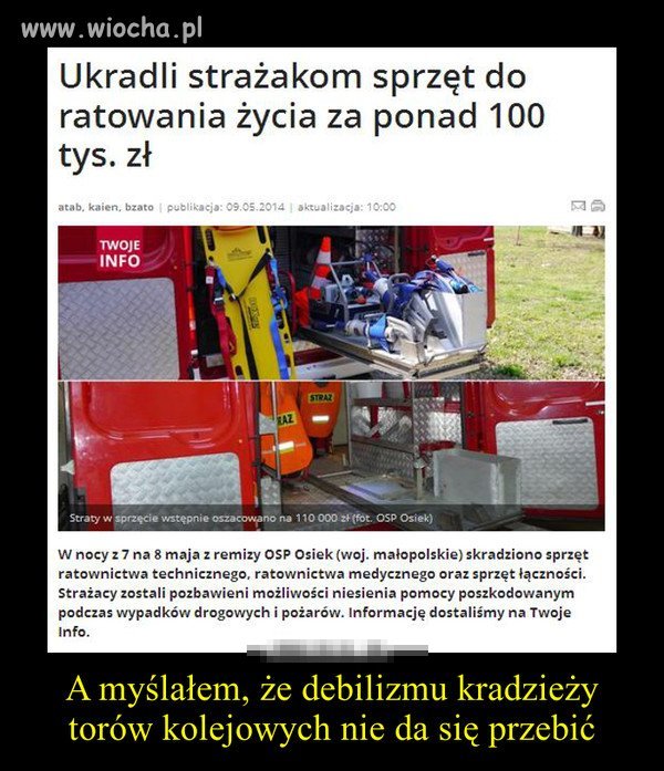 Serdecznie nie pozdrawiam złodziei 