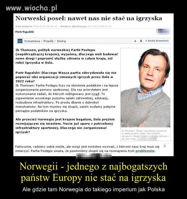Norwegia- jedno z najbogatszych państw europy