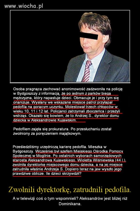 Pedofil dyrektorem domu dziecka,