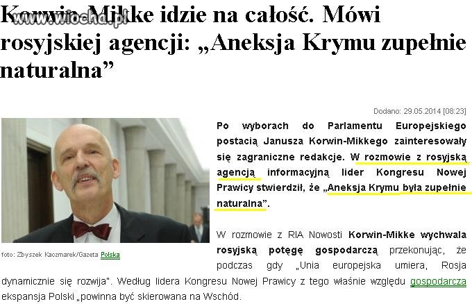 Korwin pokazuje prawdziwe oblicze