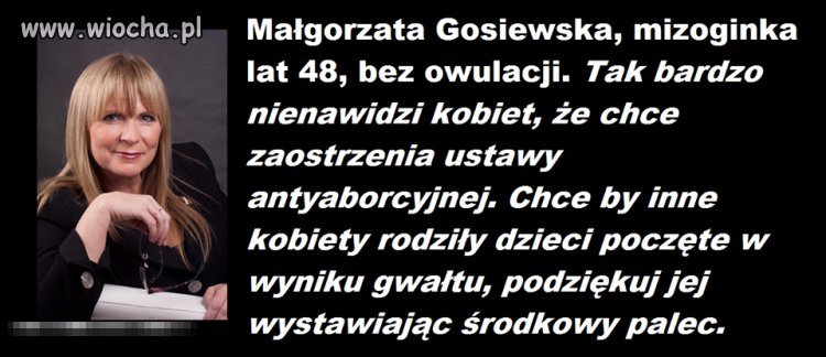 Jej gwałt nie grozi... 