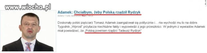 Już rządzi...