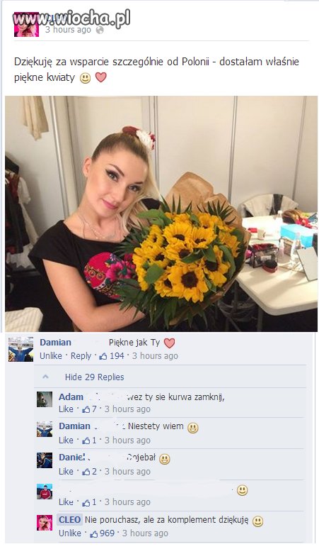 Cięta Riposta Cleo, na pewno zdobyła dużo fanów 