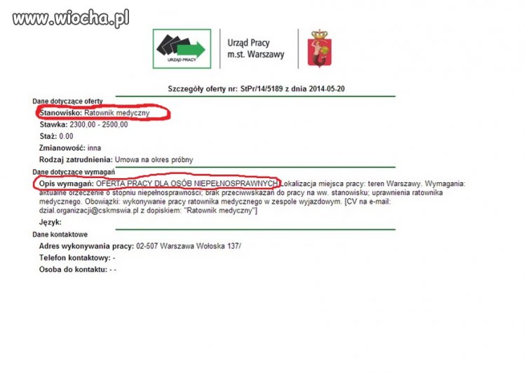 Niepełnosprawny ratownik medyczny 
