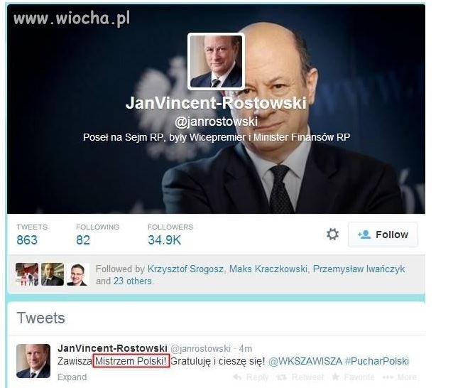 Rostowski następcą Muchy jako minister sportu?