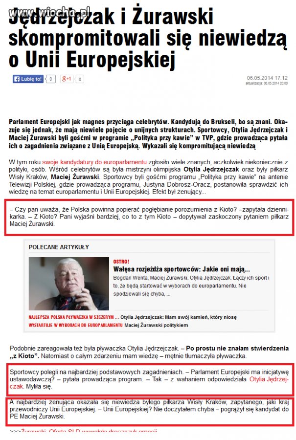 Kompromitacja kandydatów na antenie