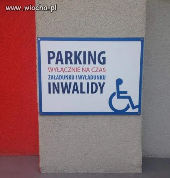 "Załadunku i wyładunku"