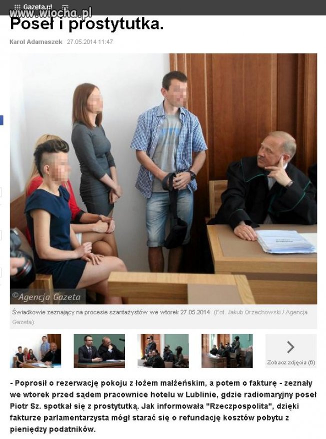 Prostytutka na koszt podatnika... 