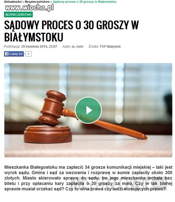 Rozprawa za 300 zł. o 34 grosze.