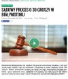 Rozprawa za 300 zł. o 34 grosze.