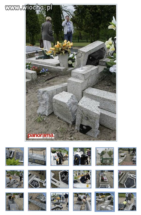 Wandale zdewastowali cmentarz