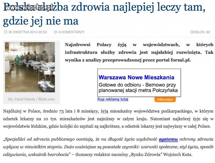 Cała prawda o słóżbie zdrowia
