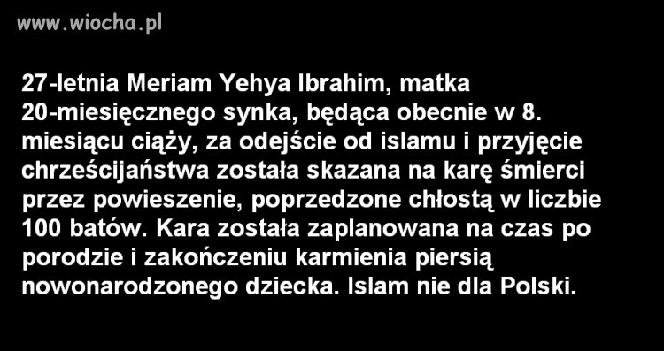 Nadal twierdzisz, że islam jest ok ?