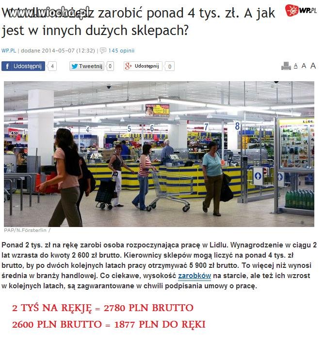 Gratulujemy obniżki pensji po 2 latach pracy