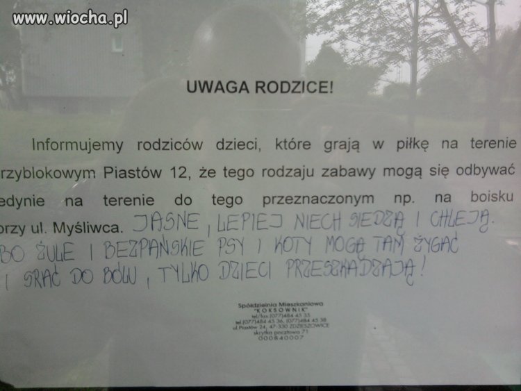 Zabroń zabawy i pretensje, że złe pokolenie rośnie.