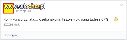 Trzeba jakoś uczcić swoje urodziny.