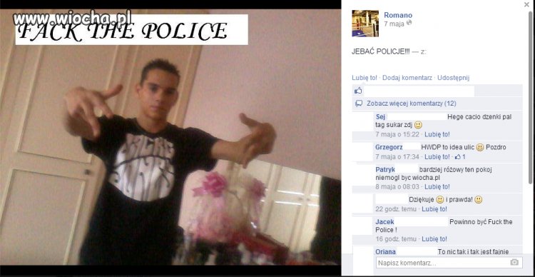 "Fack" the police!