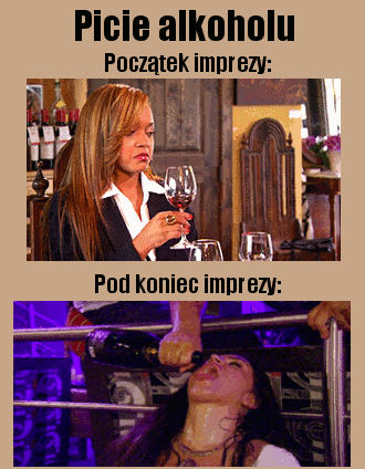 Picie alkoholu.