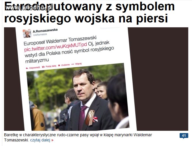 Eurodeputowany z symbolem