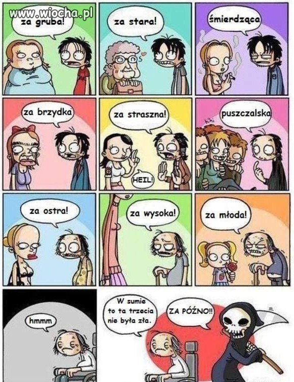 Kto wybrzydza ten nie rucha