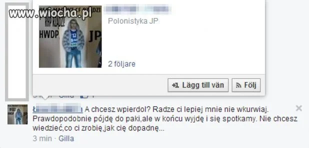 Typowy dres na facebooku