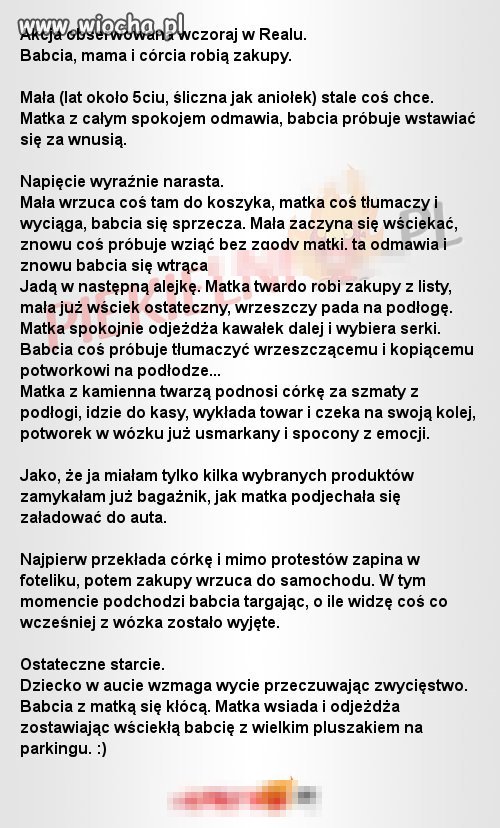 Wielka wiocha dla  tej babci i wielu innych.