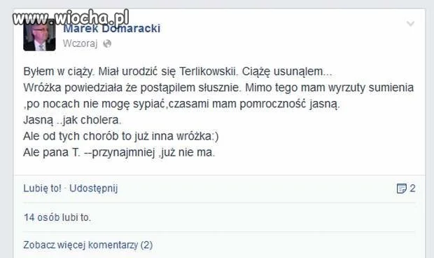 Poczucie humoru posła Domarackiego