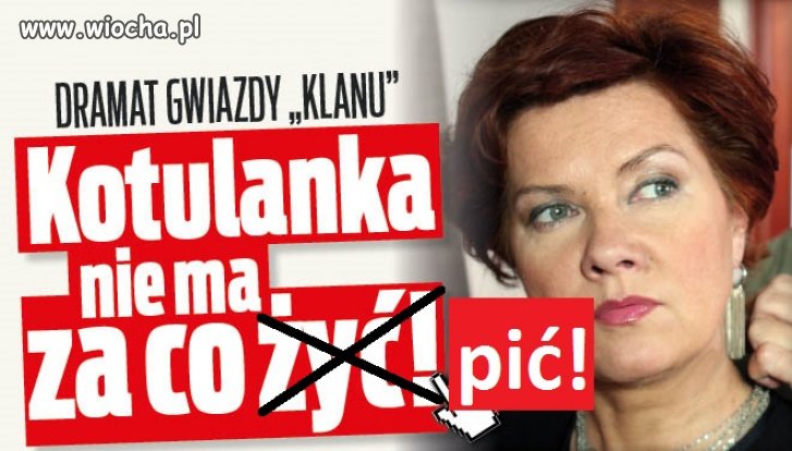 W jej przypadku tytuł powinien brzmieć...