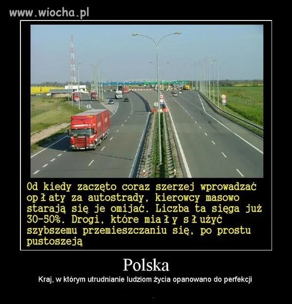 Ruch tranzytowy miał omijać miasta, przez