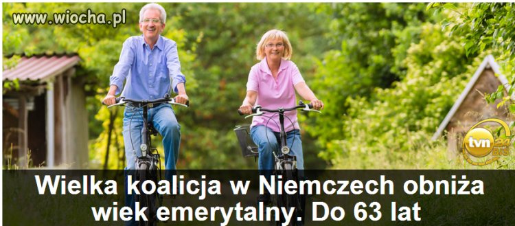 U nas wiek Emerytalny POdwyższają 