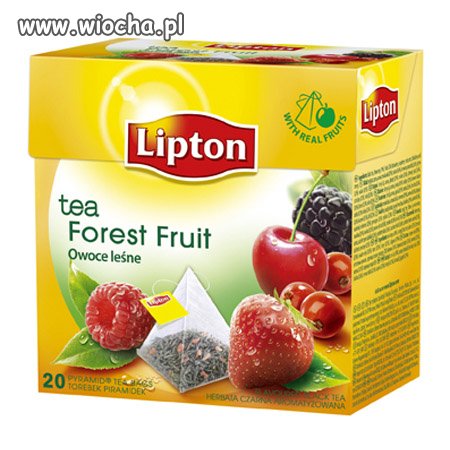 Owoce leśne zdaniem Lipton to truskawka, porzeczka