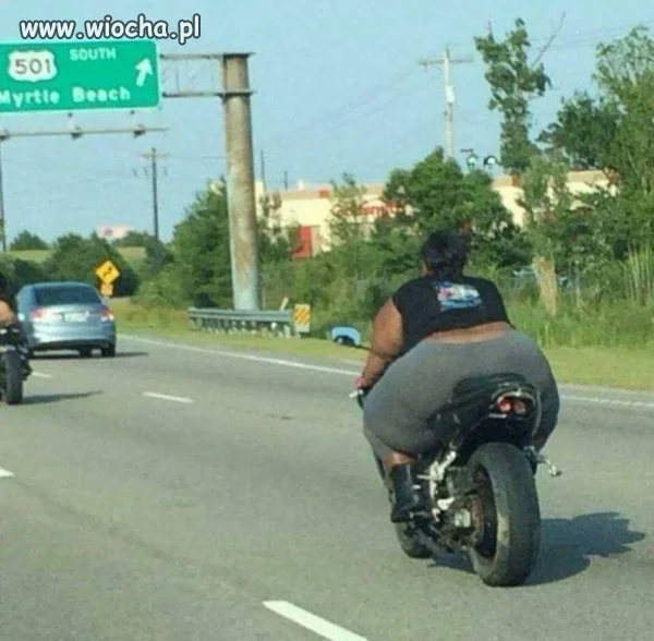Biedny motocykl .