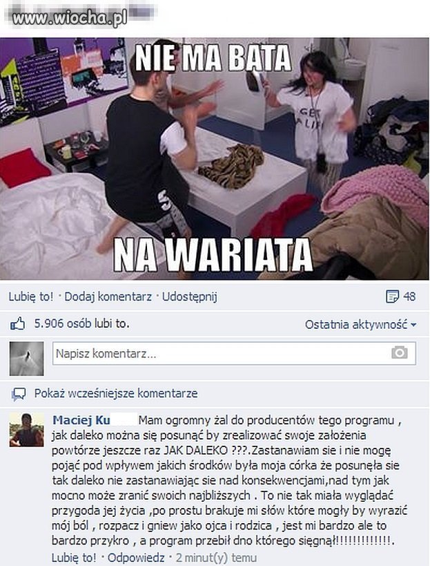 Córcia Ewelina daje du*y w Warsaw Shore a ojciec