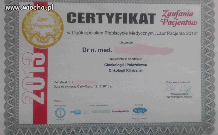 Certyfikat - zapłać 400PLN możesz uzywać Laur