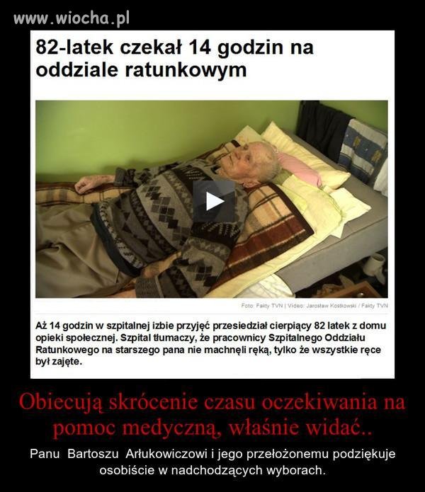 82-latek czekał w kolejce do SOR 14 godzin 