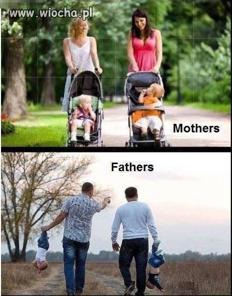 Spacer z tatą..