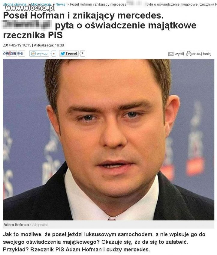No bo w PISie tak wypada jeździć autem na sąsiada 