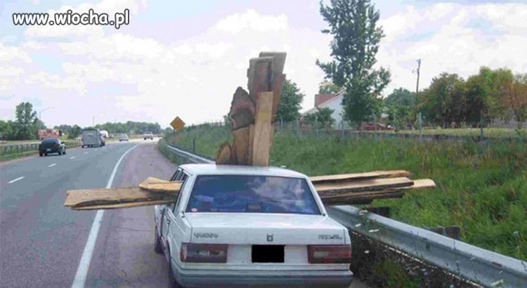 Dobrze upakowany samochód...