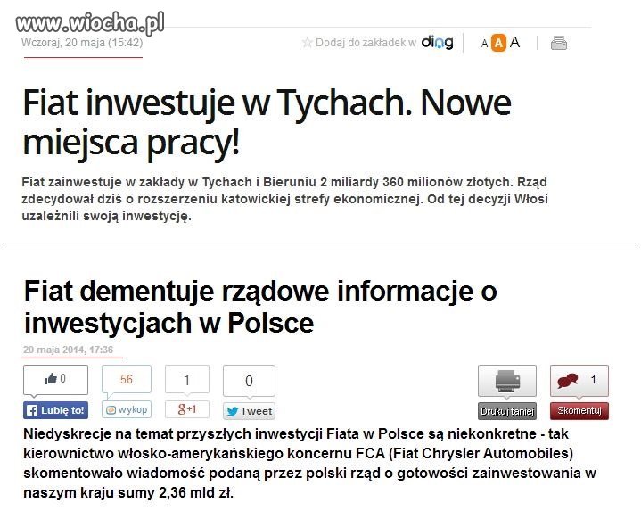 Rząd szuka sukcesu.