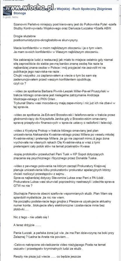 Odważny człowiek i mocne słowa