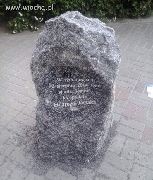 Pomnik na cześć nie powstałego pomnika