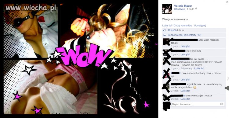 Pomyliła strony wstawiają te fotki na fb