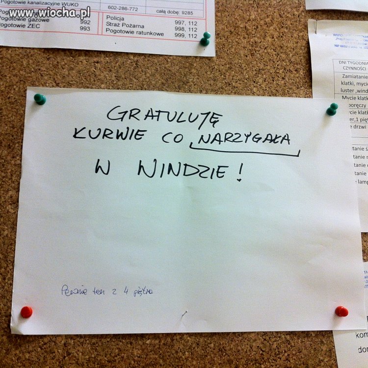 A tymczasem na klatce
