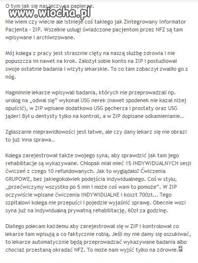 O tym jak się leczy pacjentów na papierze 