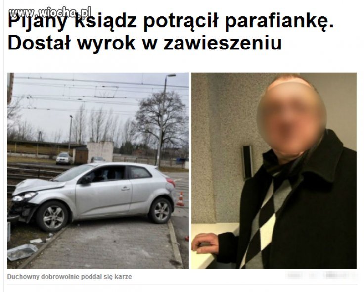 A potrąć ty kogoś po pijaku... 