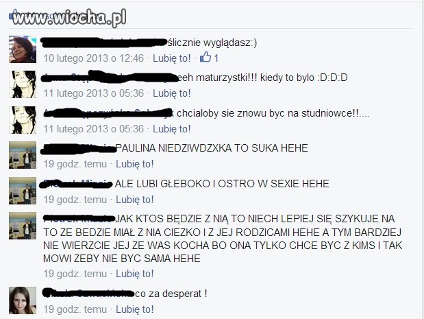 Desperat wyzywający swoją byłą