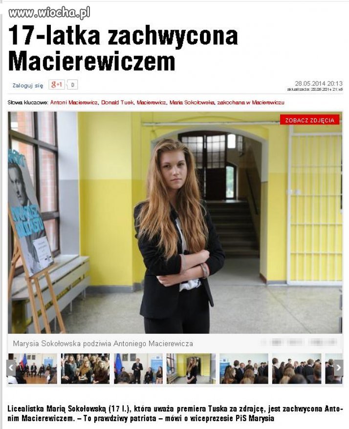 Macierewicz idolem nastolatek!!!