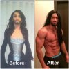 Before and After.
