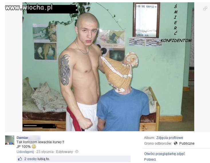"Tak kończom lewackie ku***"