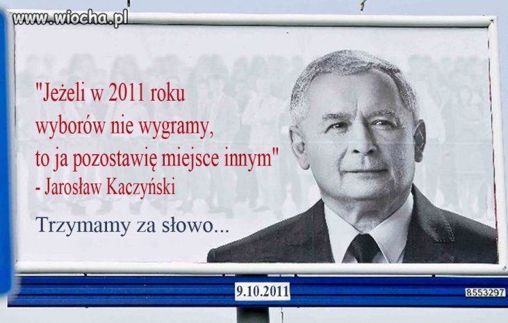 Dzisiaj  też szuka winowajcy przegranych wyborów